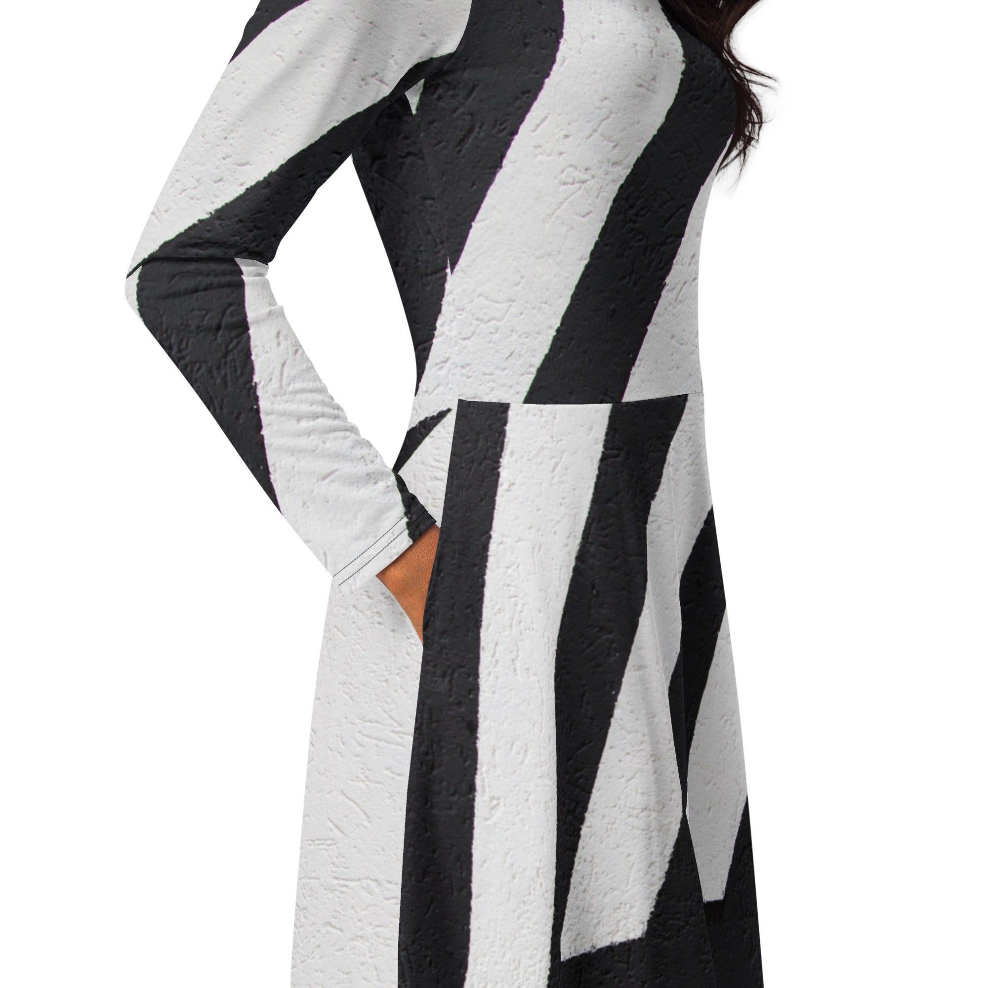 LONG SLEEVE MIDI DRESS