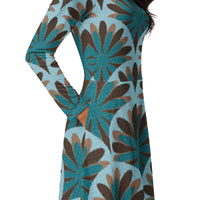 LONG SLEEVE MIDI DRESS