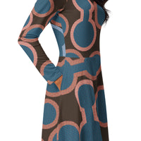 LONG SLEEVE MIDI DRESS