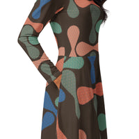 LONG SLEEVE MIDI DRESS