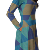 LONG SLEEVE MIDI DRESS