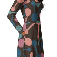 LONG SLEEVE MIDI DRESS