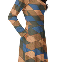 LONG SLEEVE MIDI DRESS