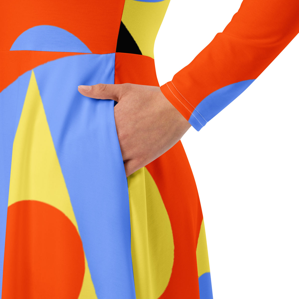LONG SLEEVE MIDI DRESS