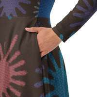 LONG SLEEVE MIDI DRESS