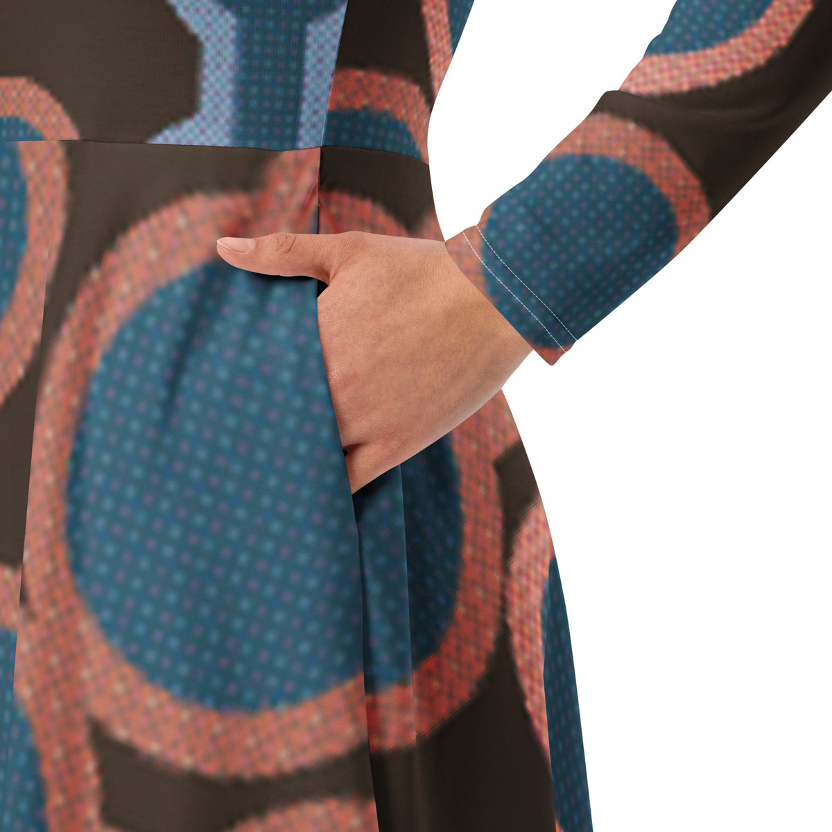 LONG SLEEVE MIDI DRESS