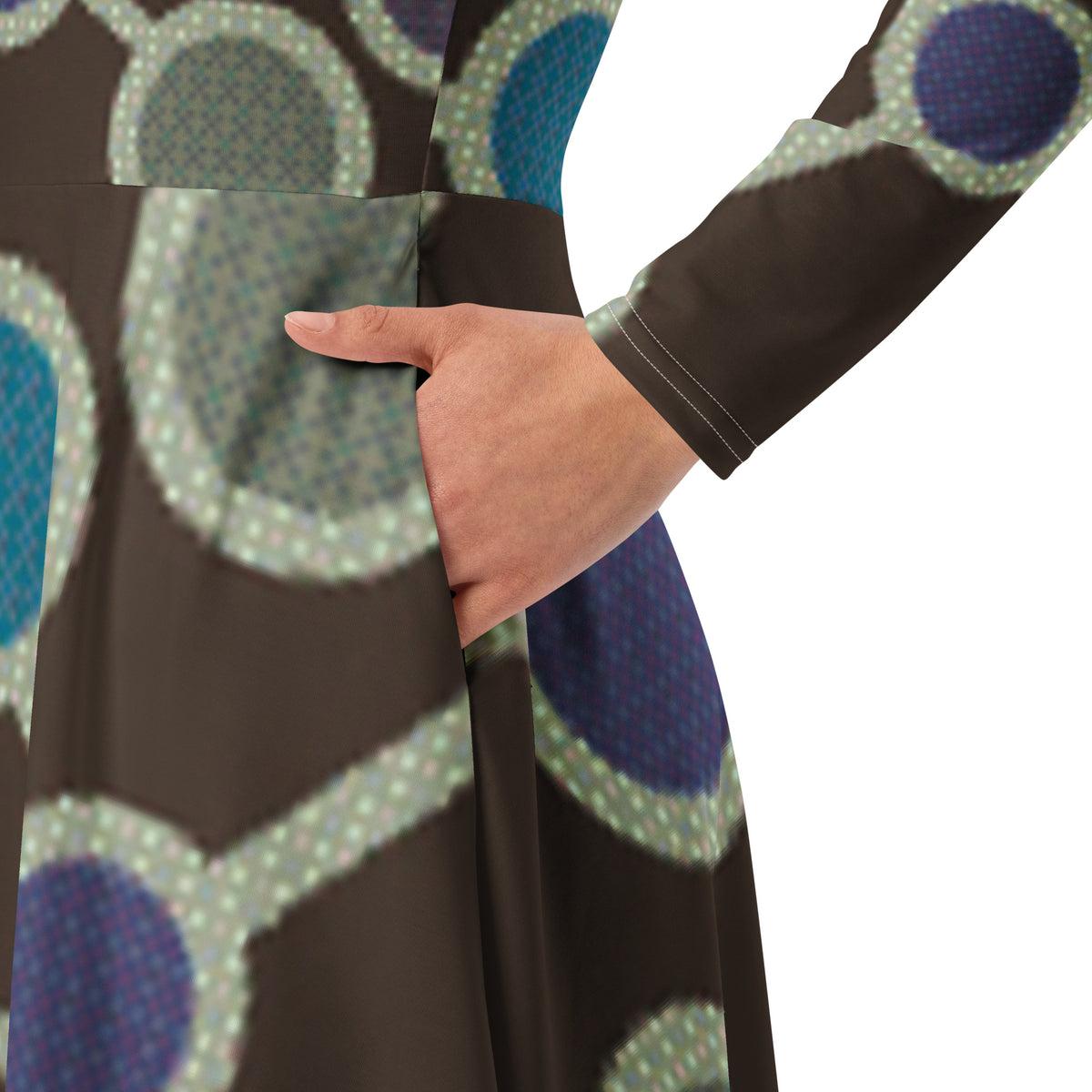 LONG SLEEVE MIDI DRESS
