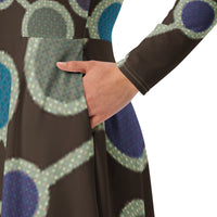 LONG SLEEVE MIDI DRESS