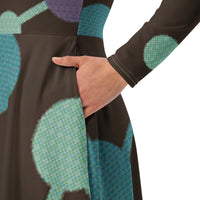 LONG SLEEVE MIDI DRESS