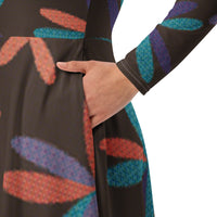 LONG SLEEVE MIDI DRESS
