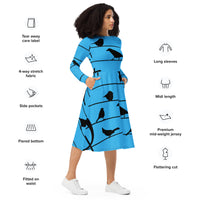 LONG SLEEVE MIDI DRESS