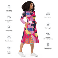 LONG SLEEVE MIDI DRESS