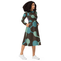 LONG SLEEVE MIDI DRESS