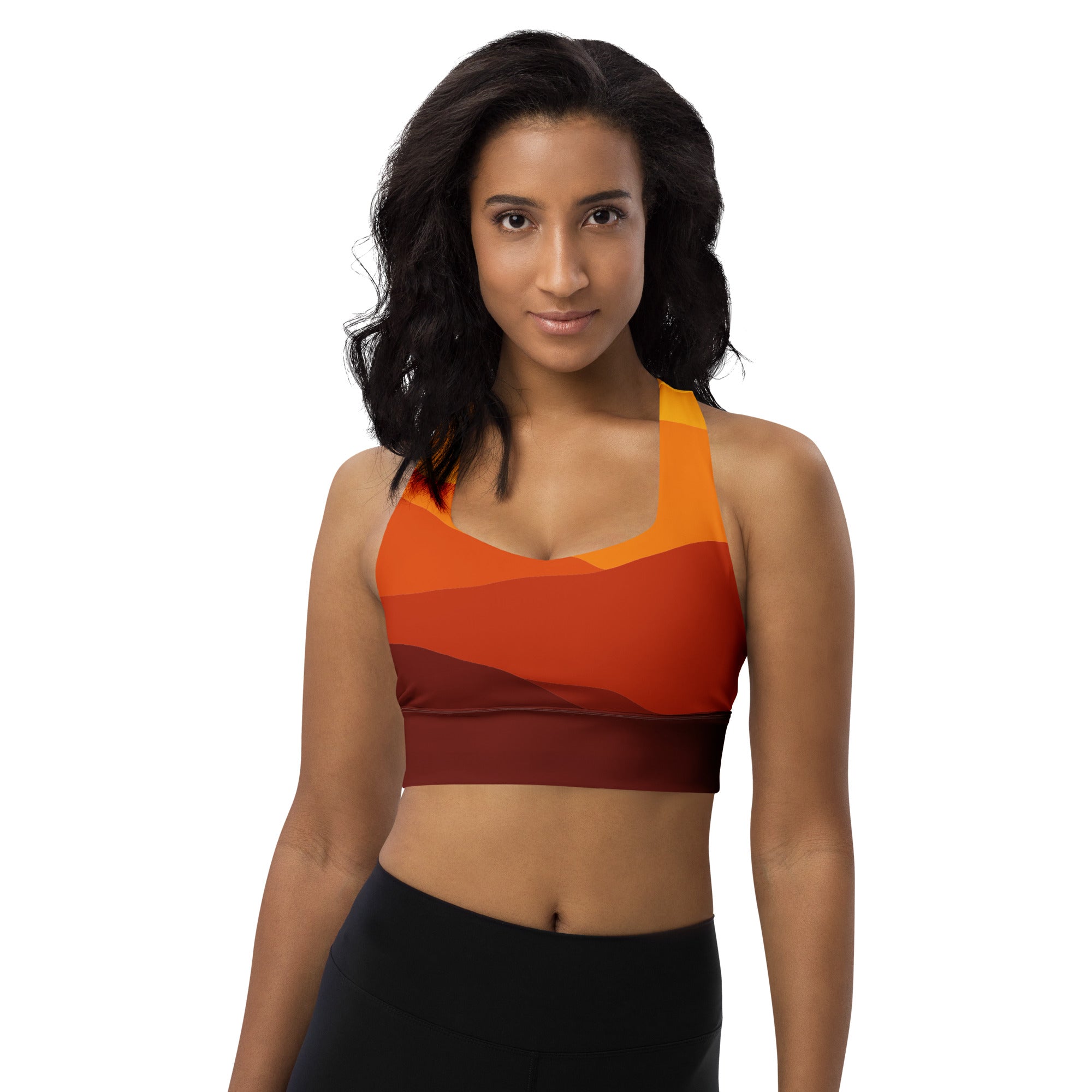 Longline sports bra