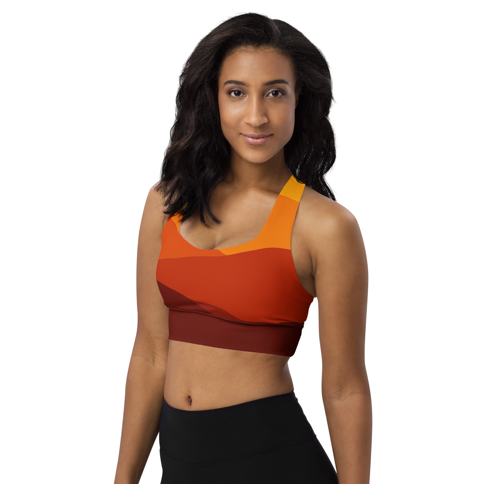 Longline sports bra