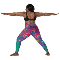 Crossover leggings with pockets