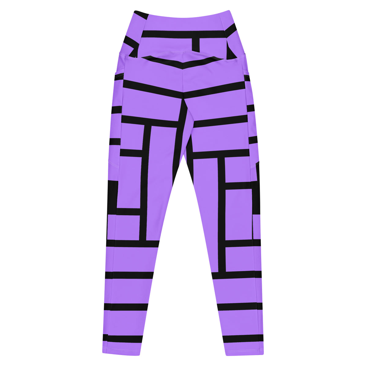 Crossover leggings with pockets