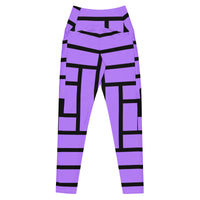 Crossover leggings with pockets