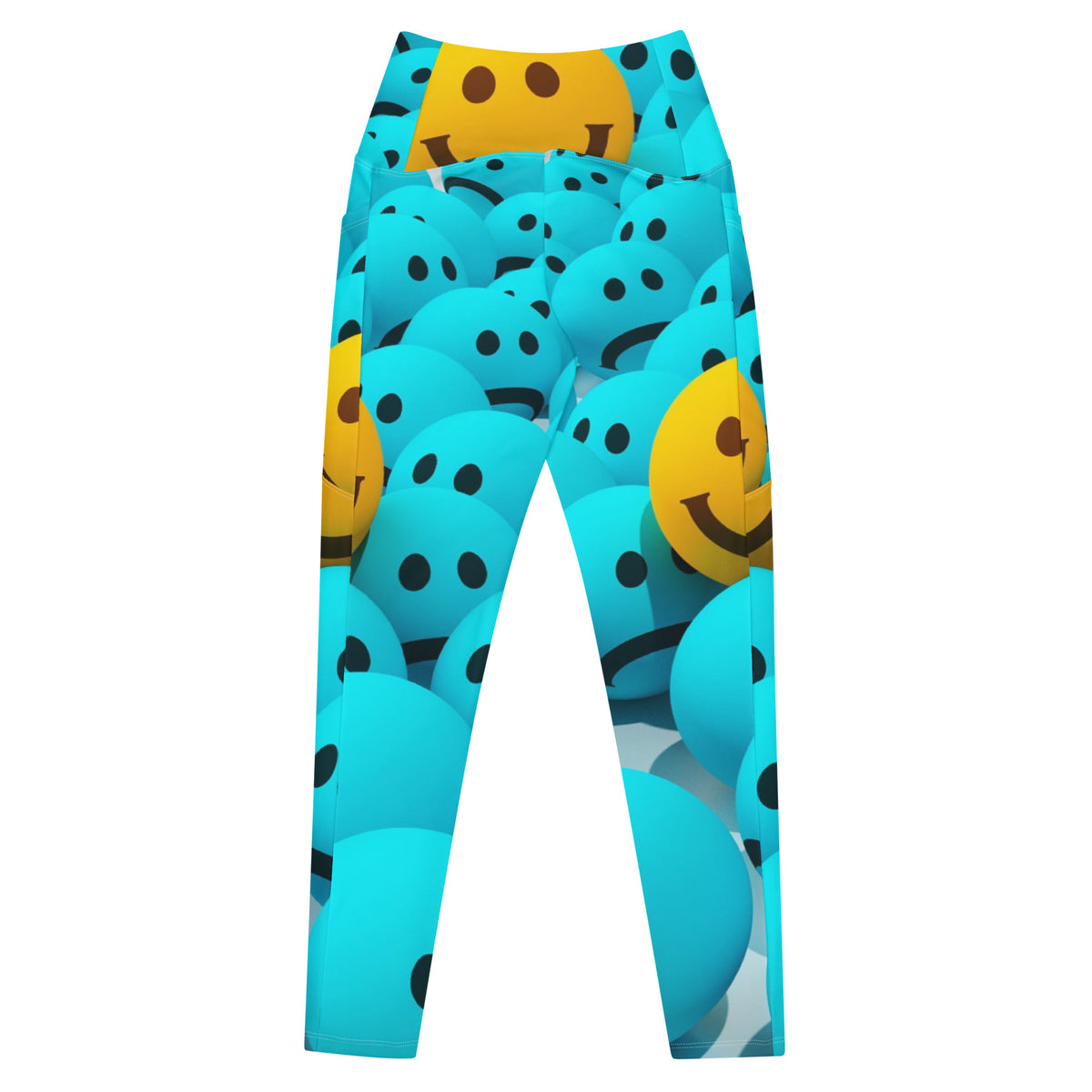 Crossover leggings with pockets