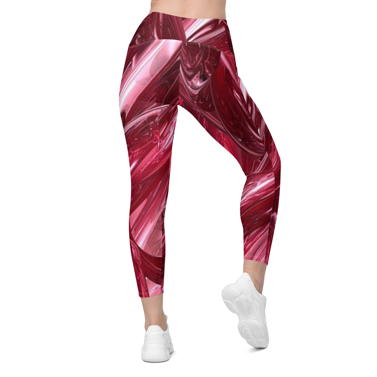 Crossover leggings with pockets