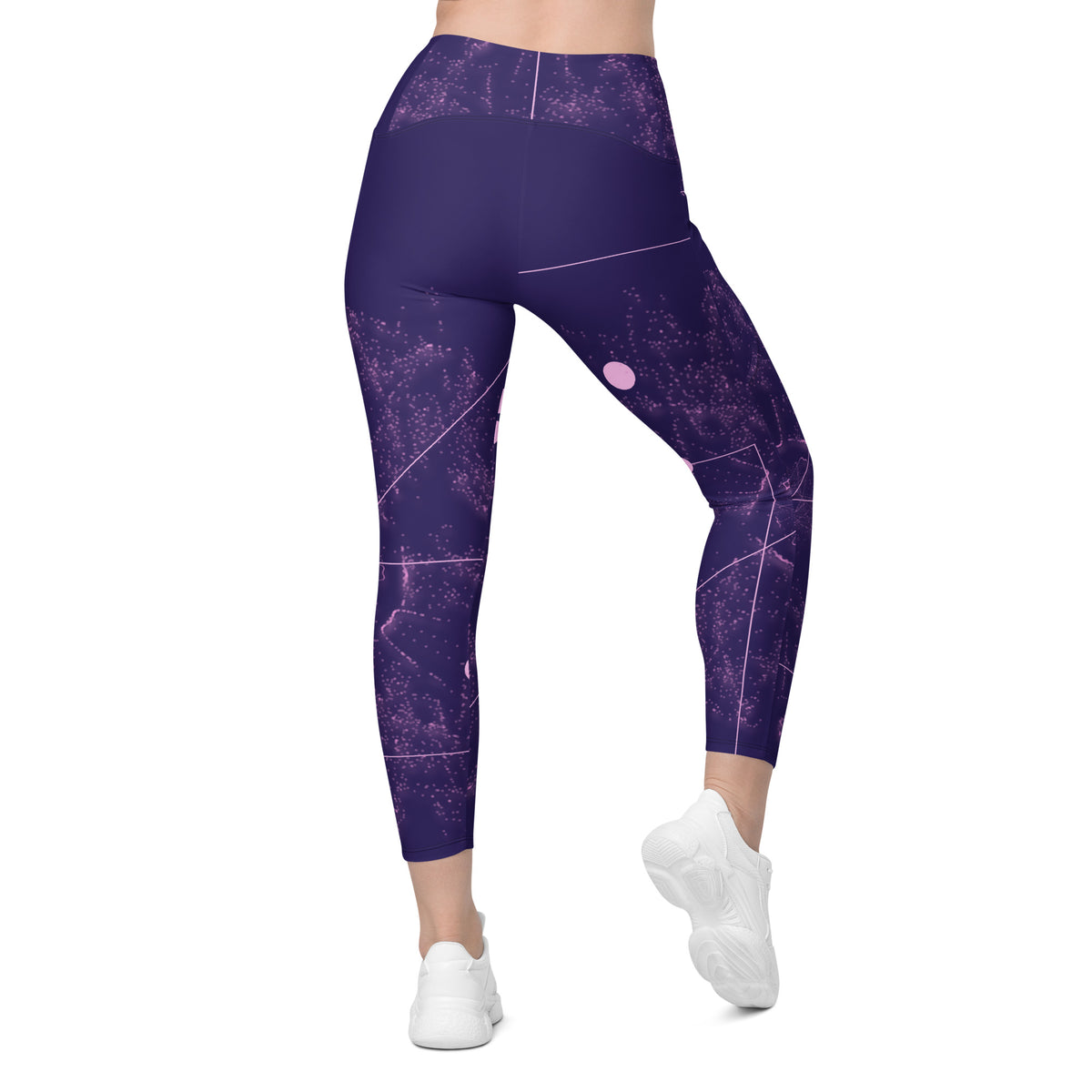 Crossover leggings with pockets