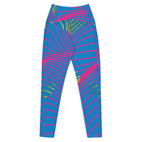 Crossover leggings with pockets