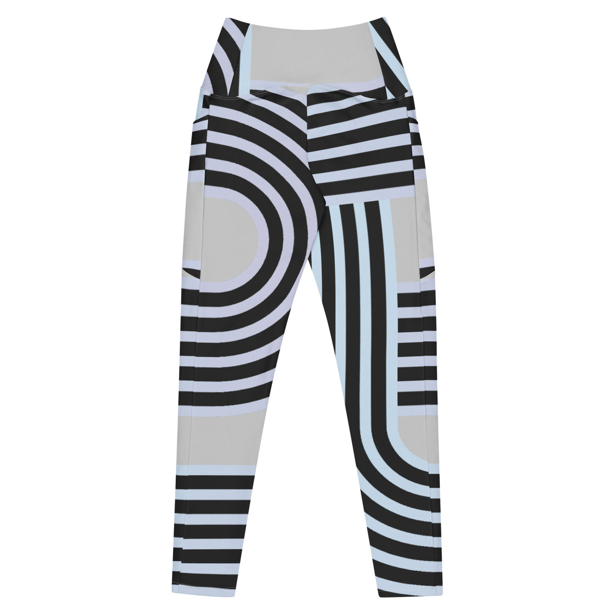 Crossover leggings with pockets