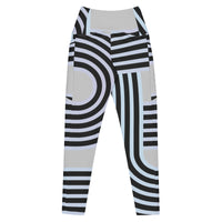 Crossover leggings with pockets