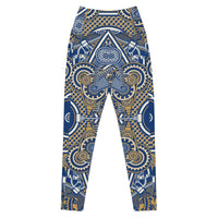 Crossover leggings with pockets