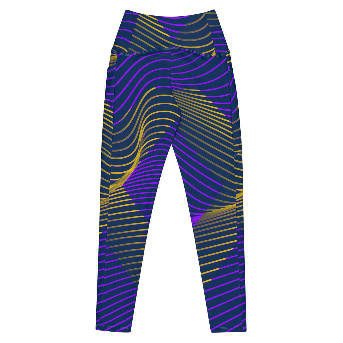 Crossover leggings with pockets