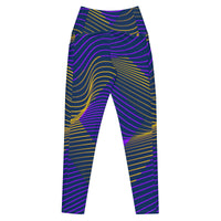 Crossover leggings with pockets