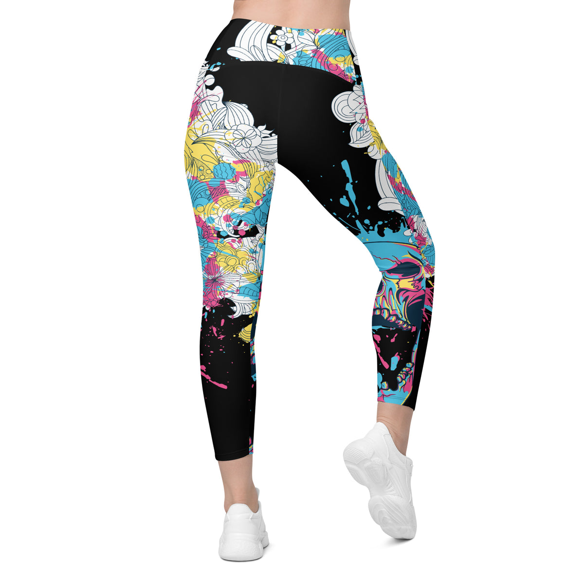 Crossover leggings with pockets