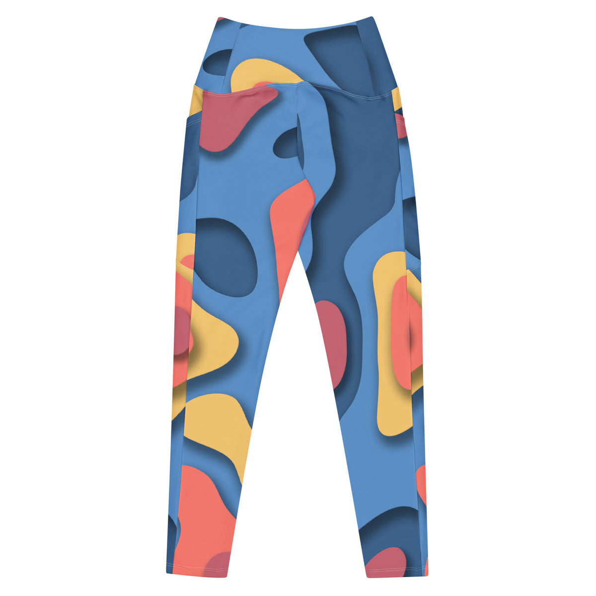 Crossover leggings with pockets
