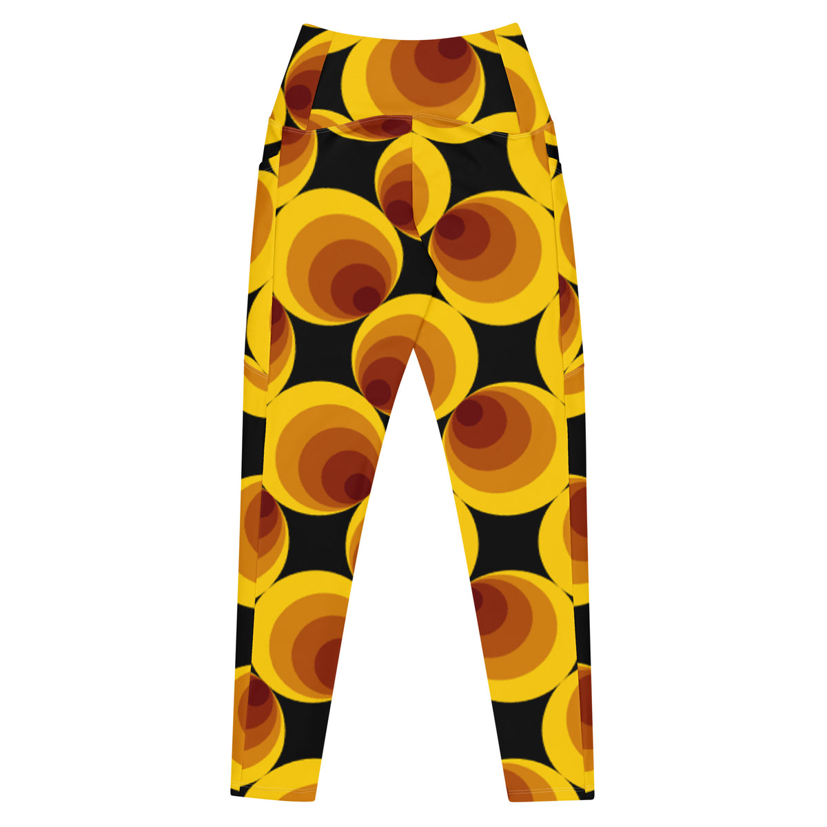 Crossover leggings with pockets