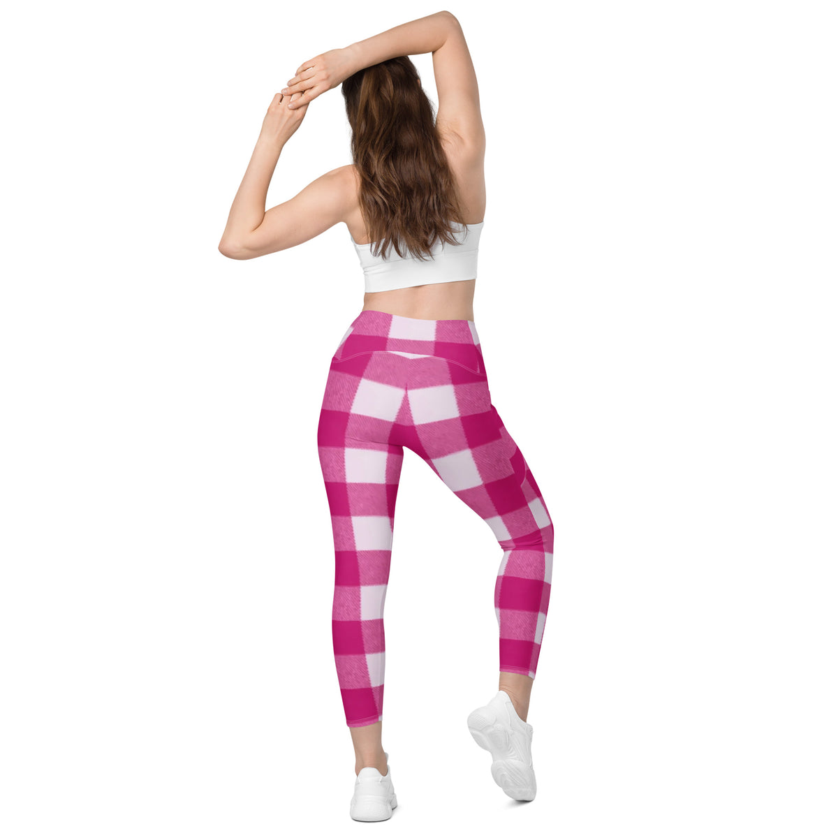 Crossover leggings with pockets