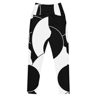 Crossover leggings with pockets