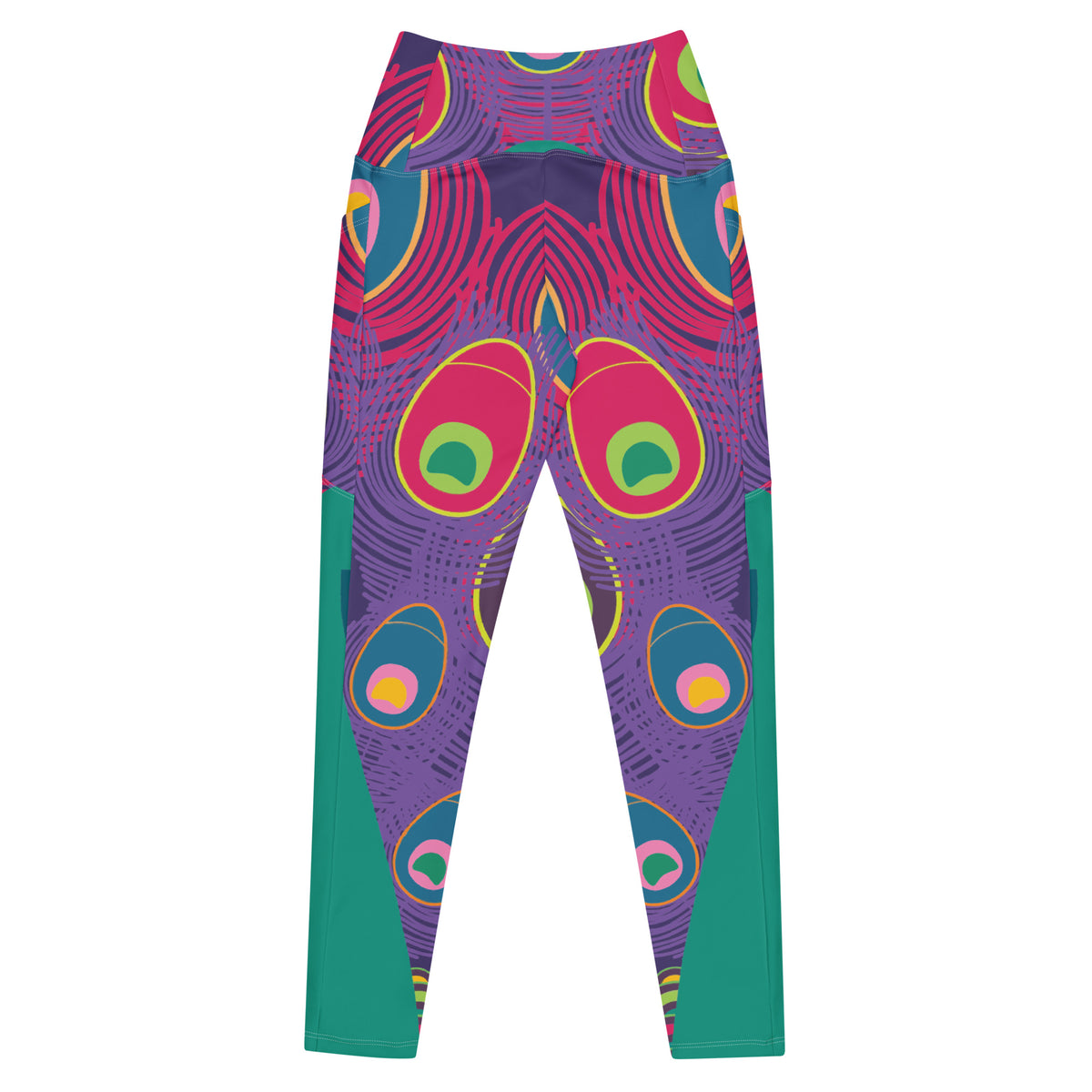 Crossover leggings with pockets