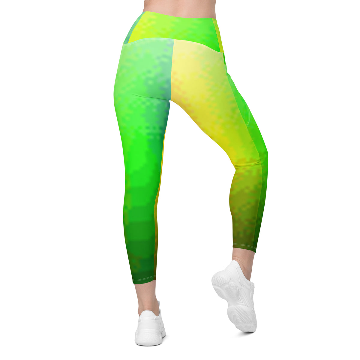Crossover leggings with pockets