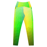Crossover leggings with pockets