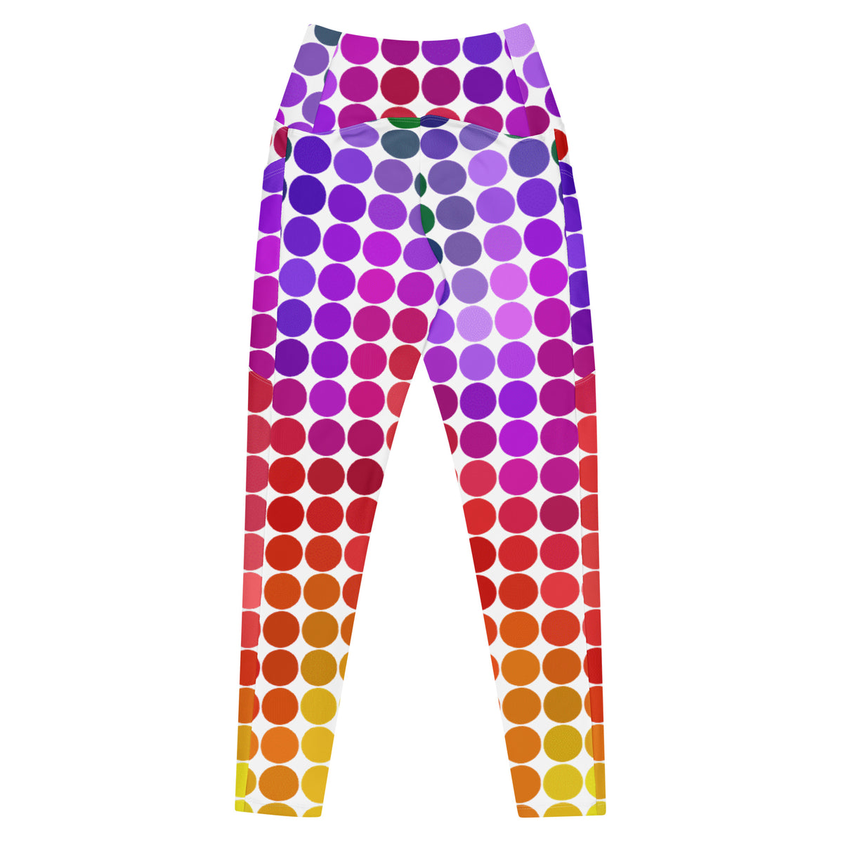 Crossover leggings with pockets
