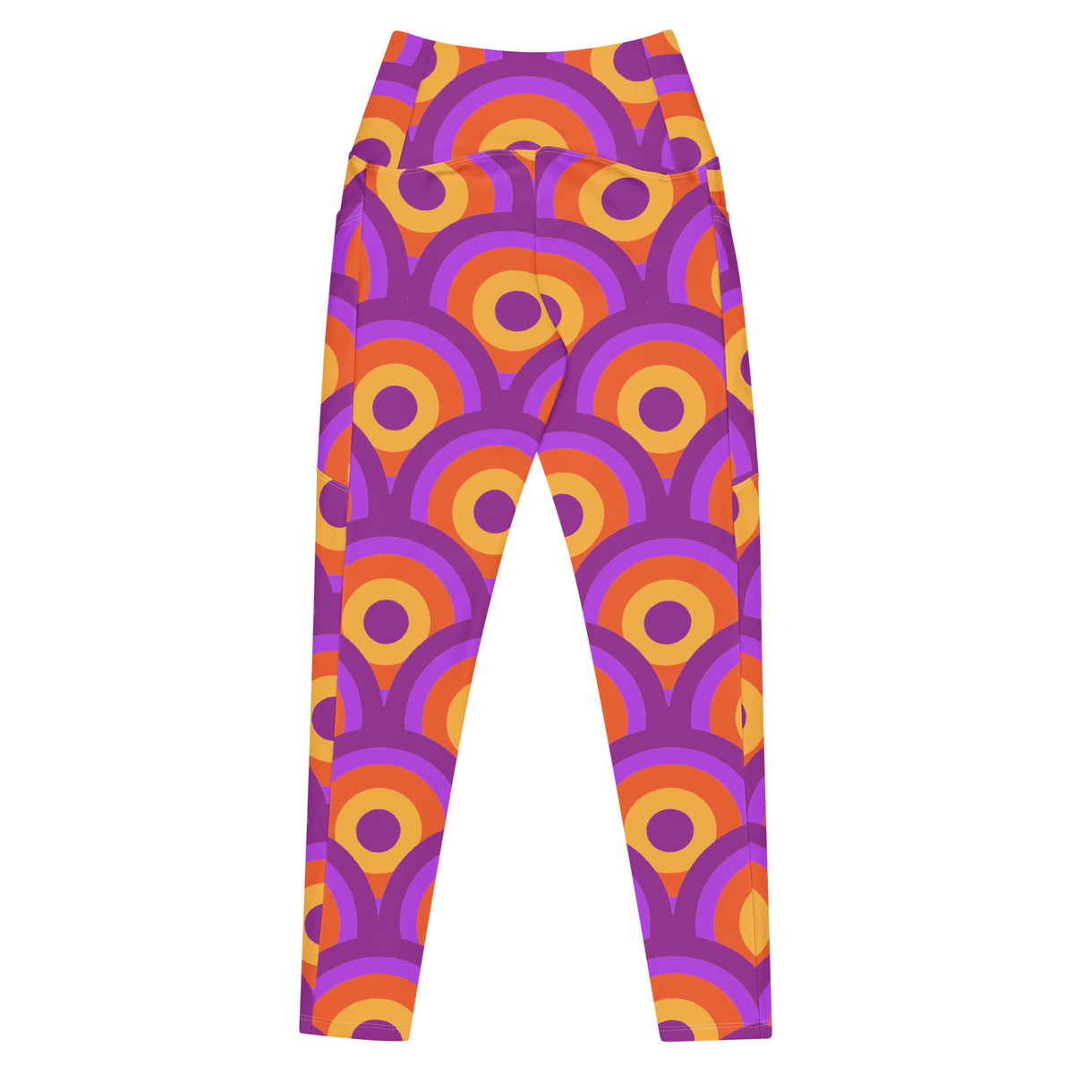 Crossover leggings with pockets
