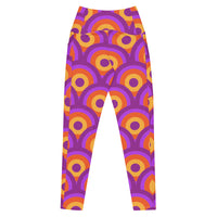Crossover leggings with pockets