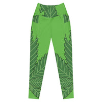 Crossover leggings with pockets