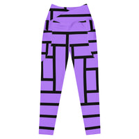 Crossover leggings with pockets