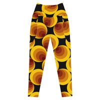 Crossover leggings with pockets