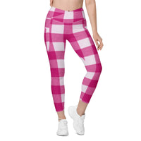 Crossover leggings with pockets
