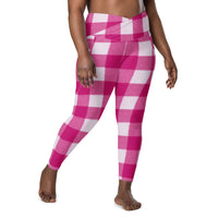 Crossover leggings with pockets