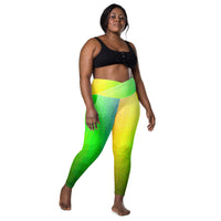 Crossover leggings with pockets