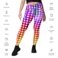 Crossover leggings with pockets