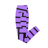 Crossover leggings with pockets